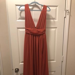 Lulu’s dress rusty rose